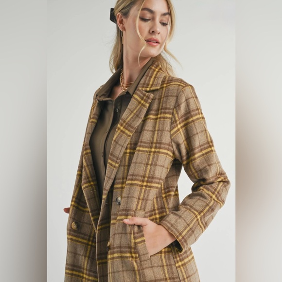 NWT Sadie & Sage Jenny Plaid Double Breasted
Coat - S - Picture 3 of 14